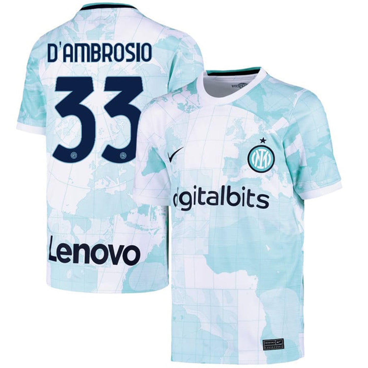 Danilo D'Ambrosio Inter Milan 33 Jersey