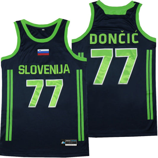 Luka Doncic Slovenia Basketball Jersey