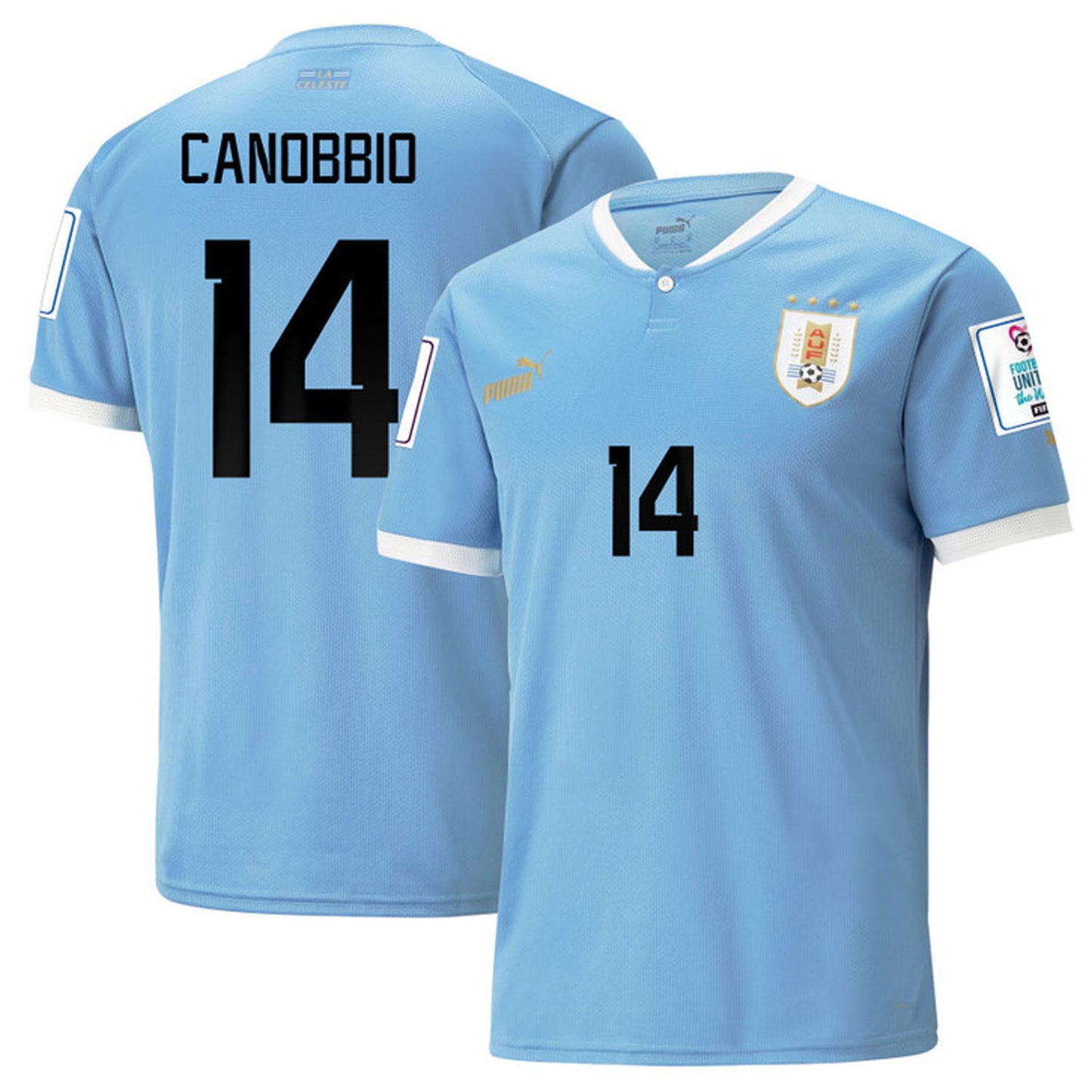 Agustín Canobbio Uruguay 14 Fifa World Cup Jersey
