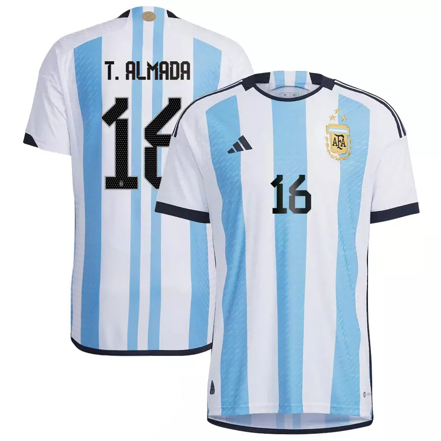 Thiago Almada Argentina 16 FIFA World Cup Jersey