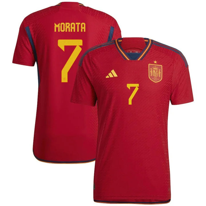 Alvaro Morata Spain 7 FIFA World Cup Jersey
