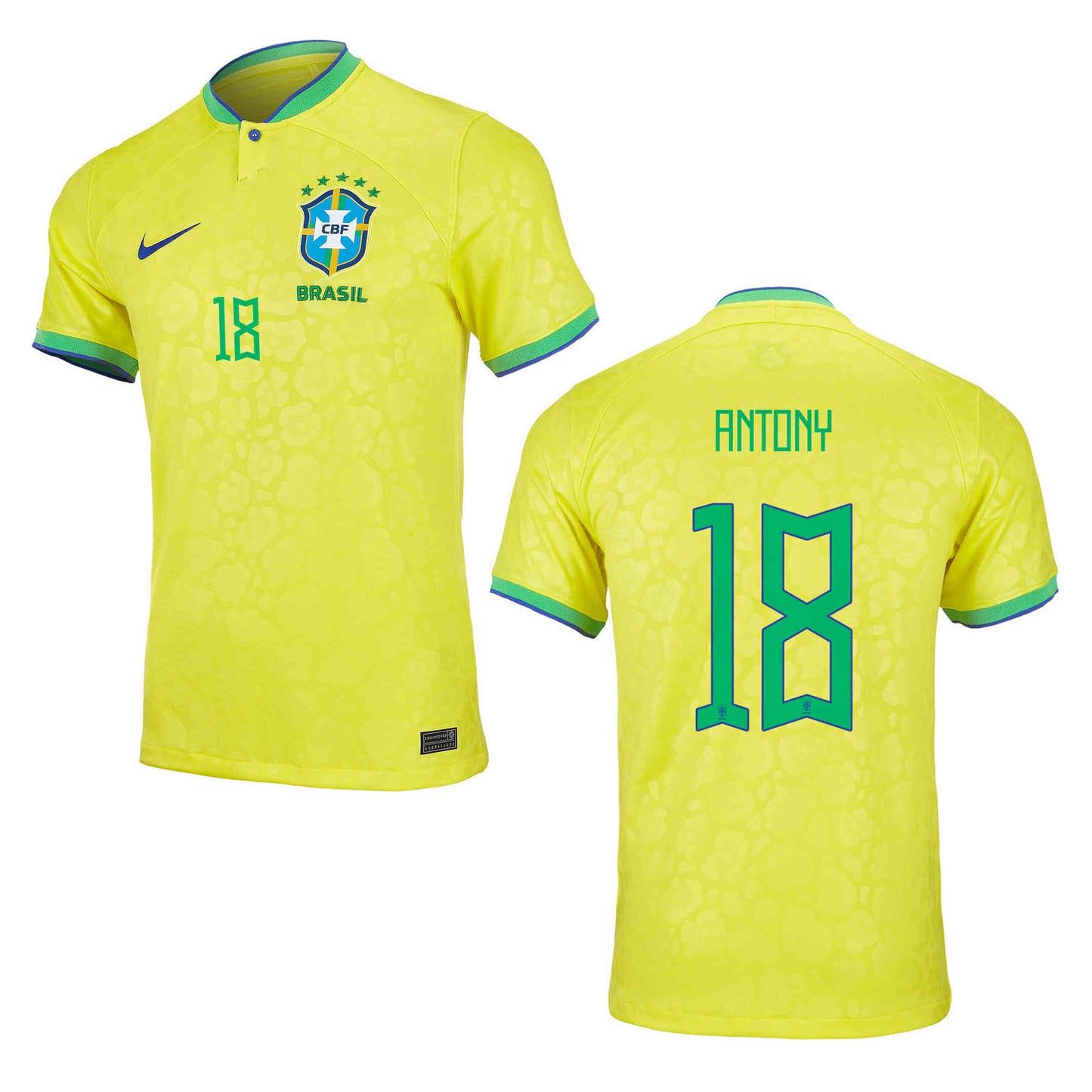 Antony Brazil 18 FIFA World Cup Jersey
