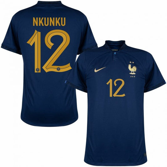 Christopher Nkunku France 12 FIFA World Cup Jersey