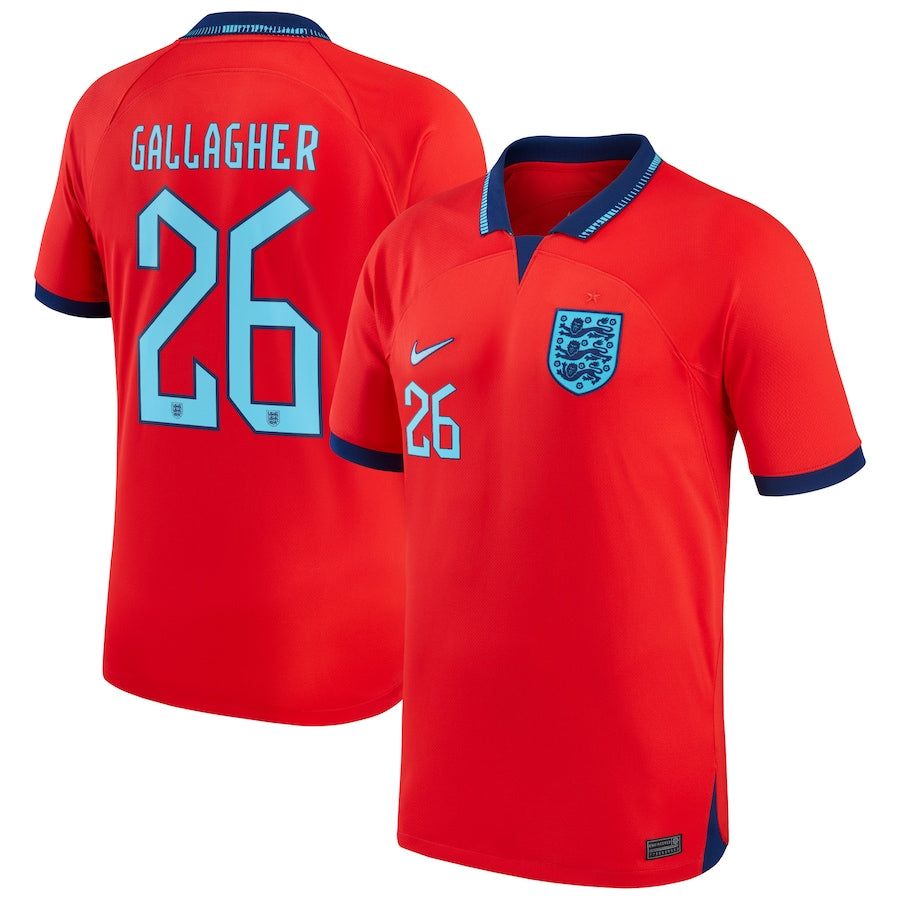 Conor Gallagher England 26 White FIFA World Cup Jersey