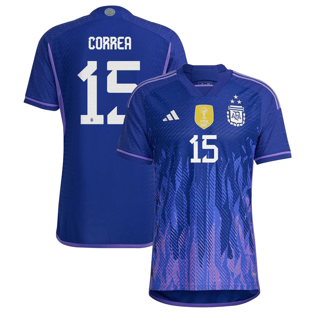 Angel Correa Argentina 15 FIFA World Cup Jersey