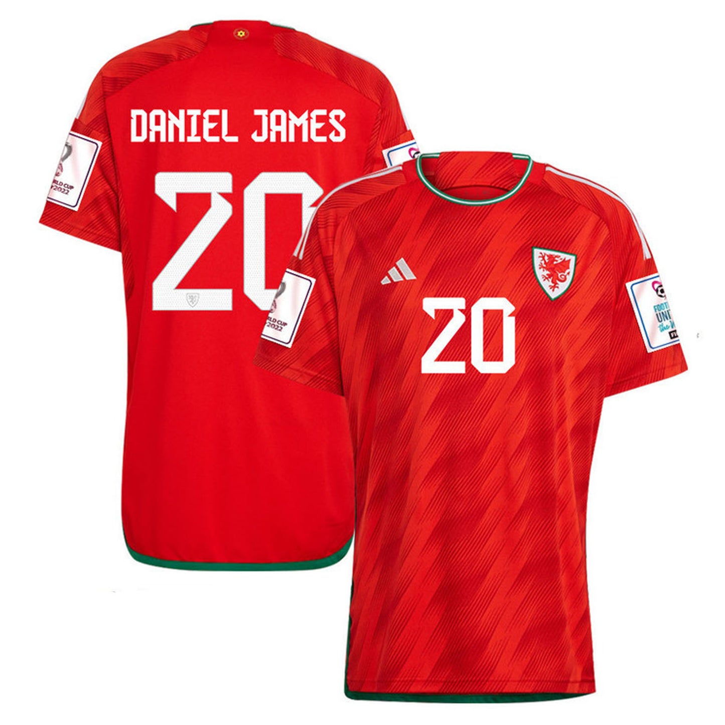 Daniel James Wales 20 Fifa World Cup Jersey