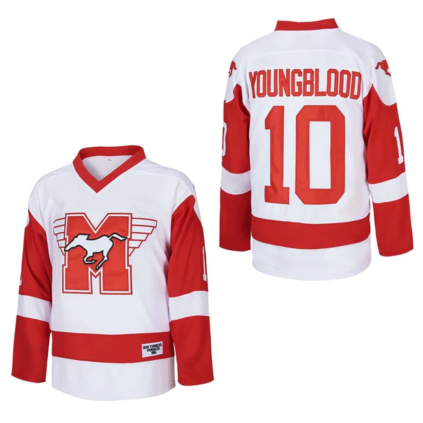 Dean Youngblood #10 Mustangs Hockey Jersey