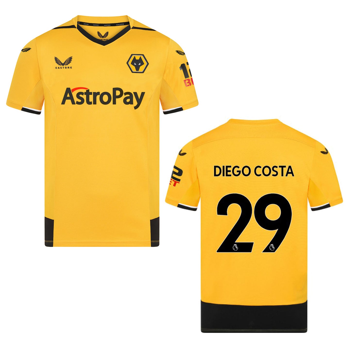 Diego Costa Wolves 29 Jersey
