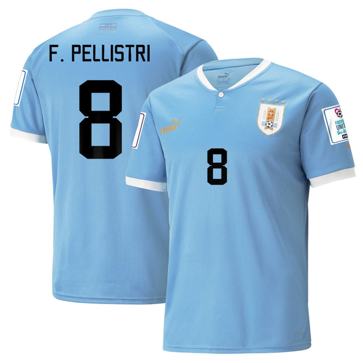 Facundo Pellistri Uruguay 8 Fifa World Cup Jersey
