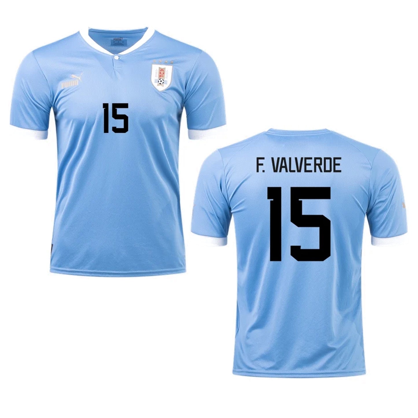 Federico Valverde Uruguay 15 FIFA World Cup Jersey