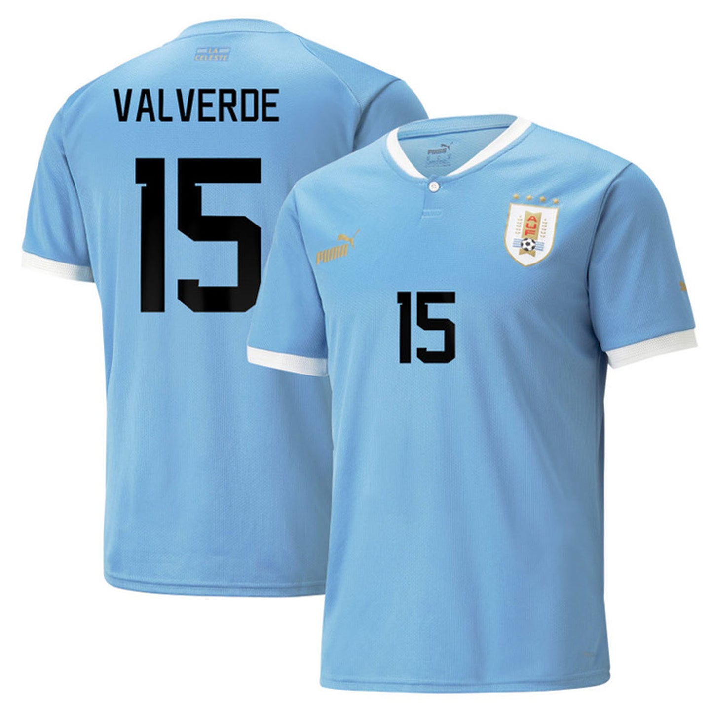 Federico Valverde Uruguay 15 Fifa World Cup Jersey