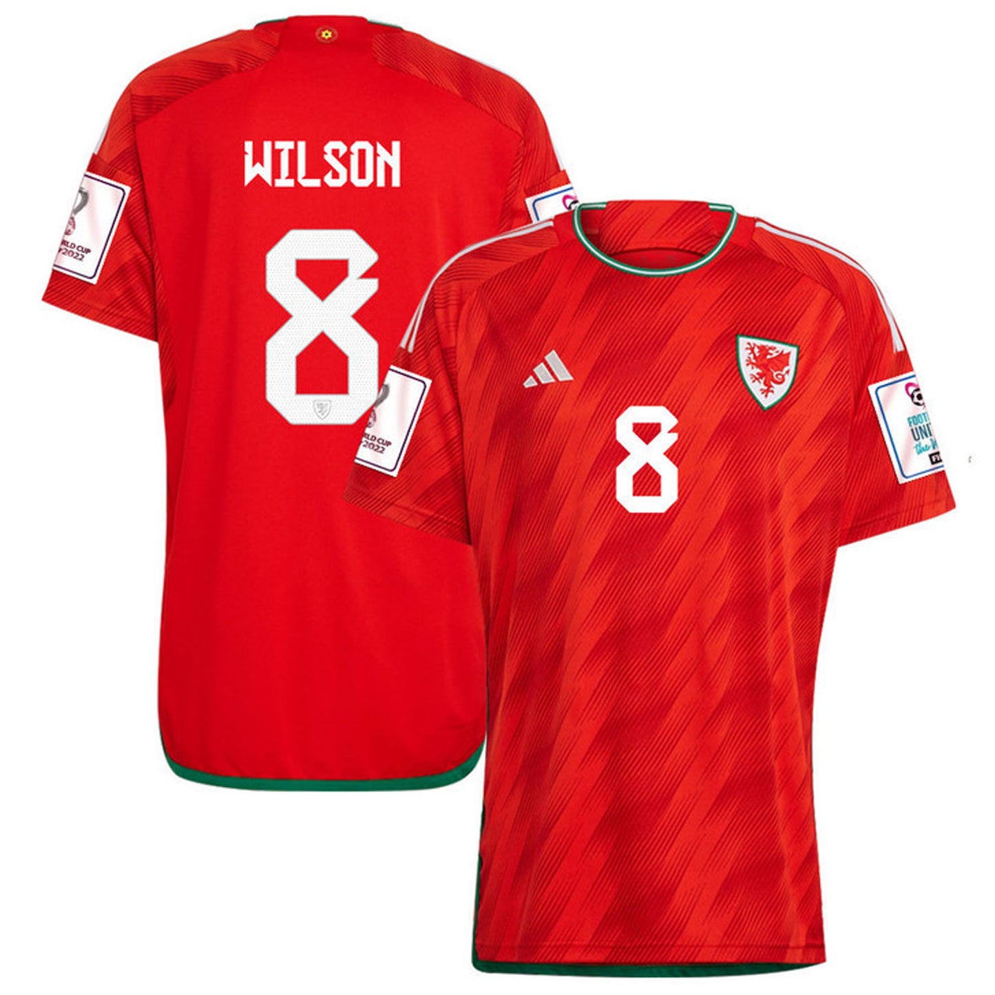 Harry Wilson Wales 8 Fifa World Cup Jersey