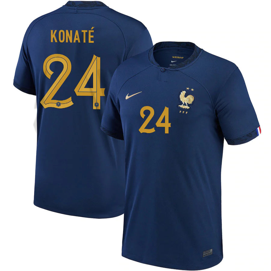 Ibrahima Konate France 24 FIFA World Cup Jersey