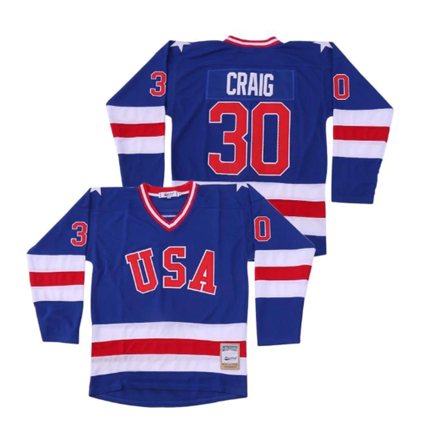 Jim Craig Team USA Miracle on Ice Hockey 30 Jersey
