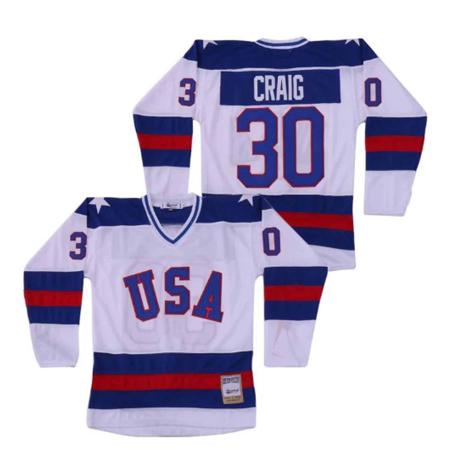 Jim Craig Team USA Miracle on Ice Hockey 30 Jersey