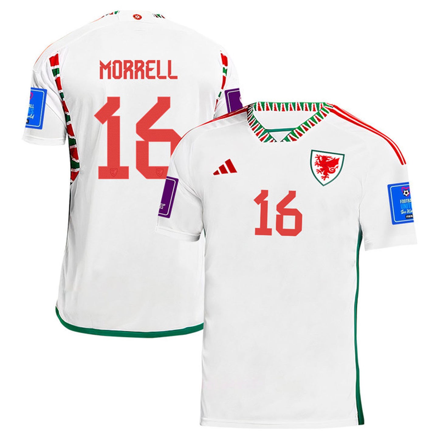 Joe Morrell Wales 16 Fifa World Cup Jersey