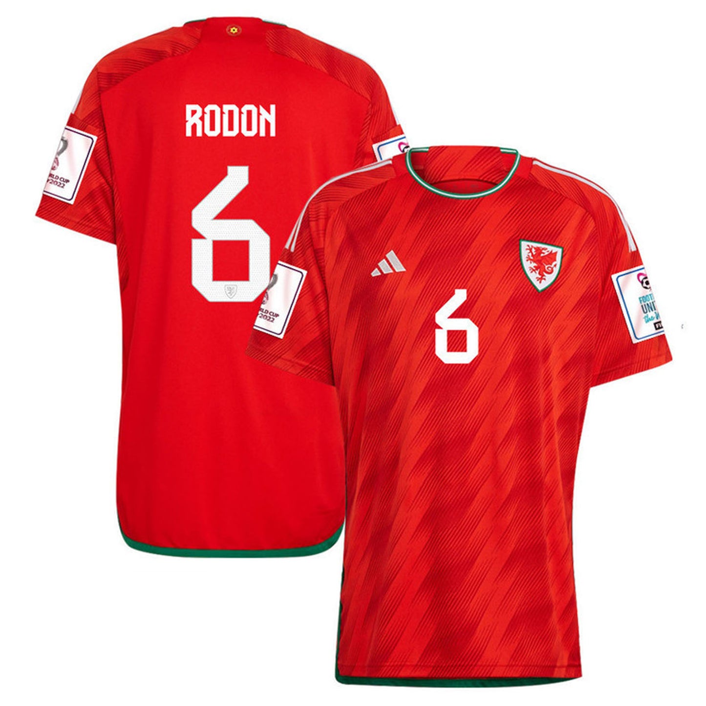 Joe Rodon Wales 6 Fifa World Cup Jersey