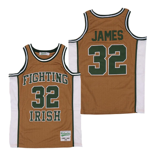 LeBron James Fighting Irish High School 32 Jersey