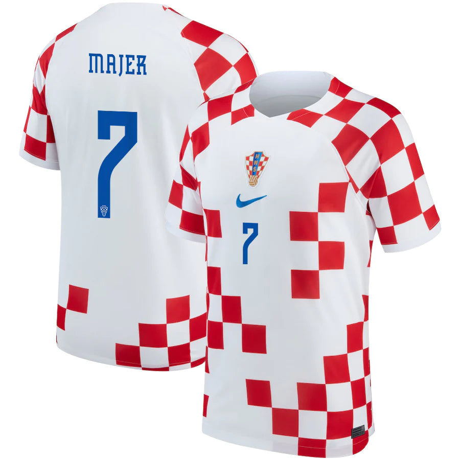 Lovro Majer Croatia 7 FIFA World Cup Jersey
