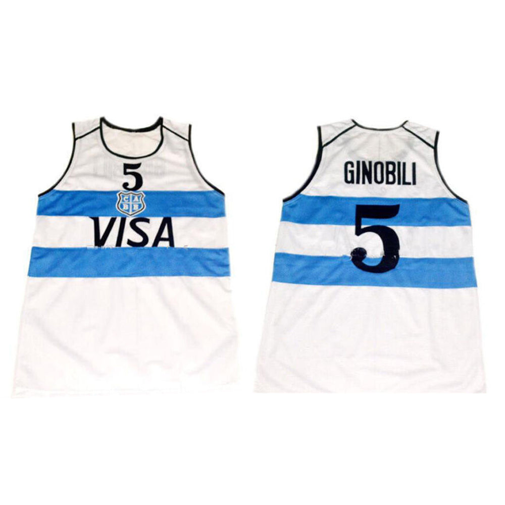 Manu Ginobili Argentina 5 Basketball Jersey