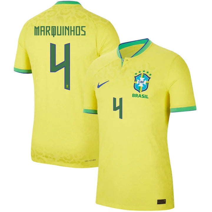 Marquinhos Brazil 4 FIFA World Cup Jersey