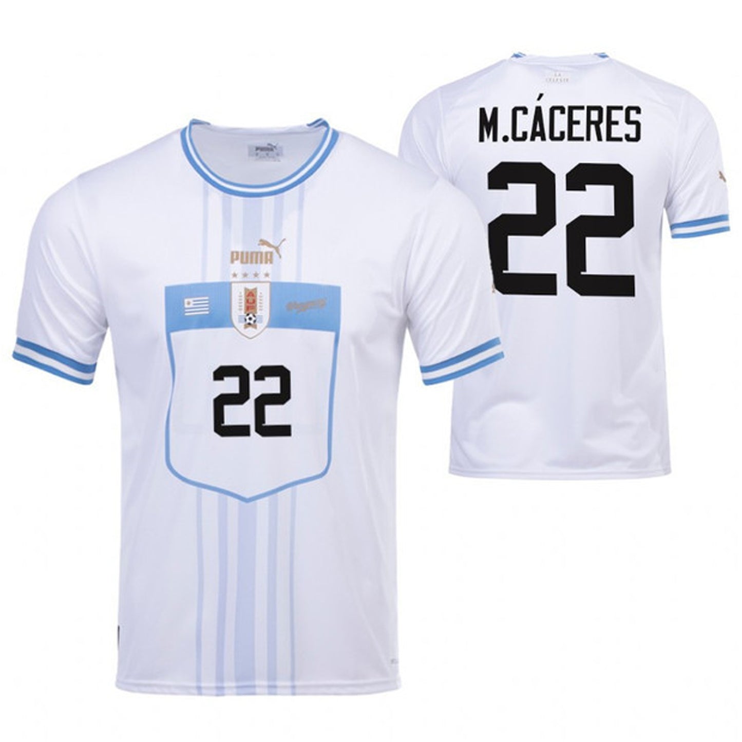 Martin Caceres Uruguay 22 Fifa World Cup Jersey