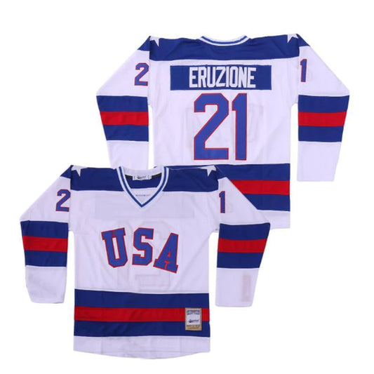 Mike Eruzione Team USA Miracle on Ice Hockey 21 Jersey