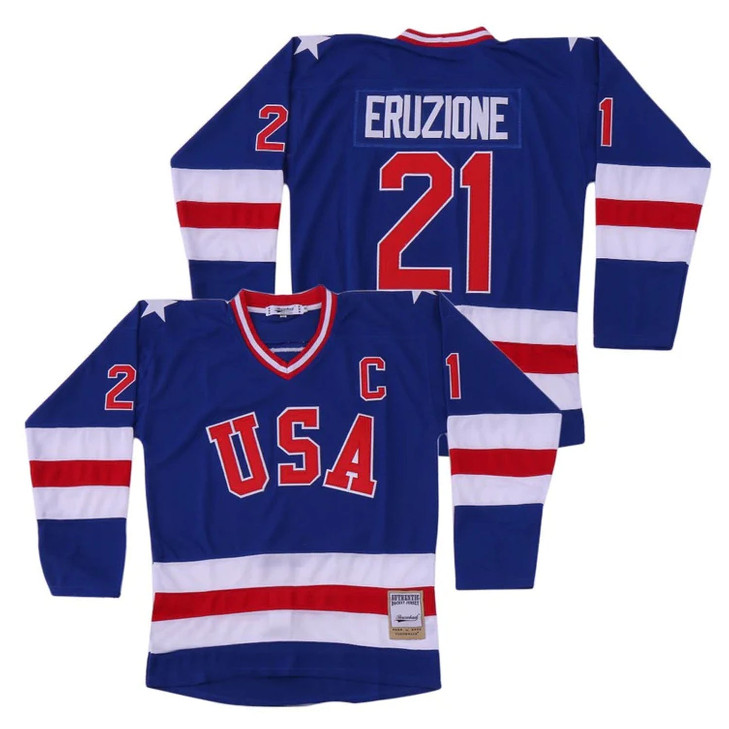 Mike Eruzione Team USA Miracle on Ice Hockey 21 Jersey