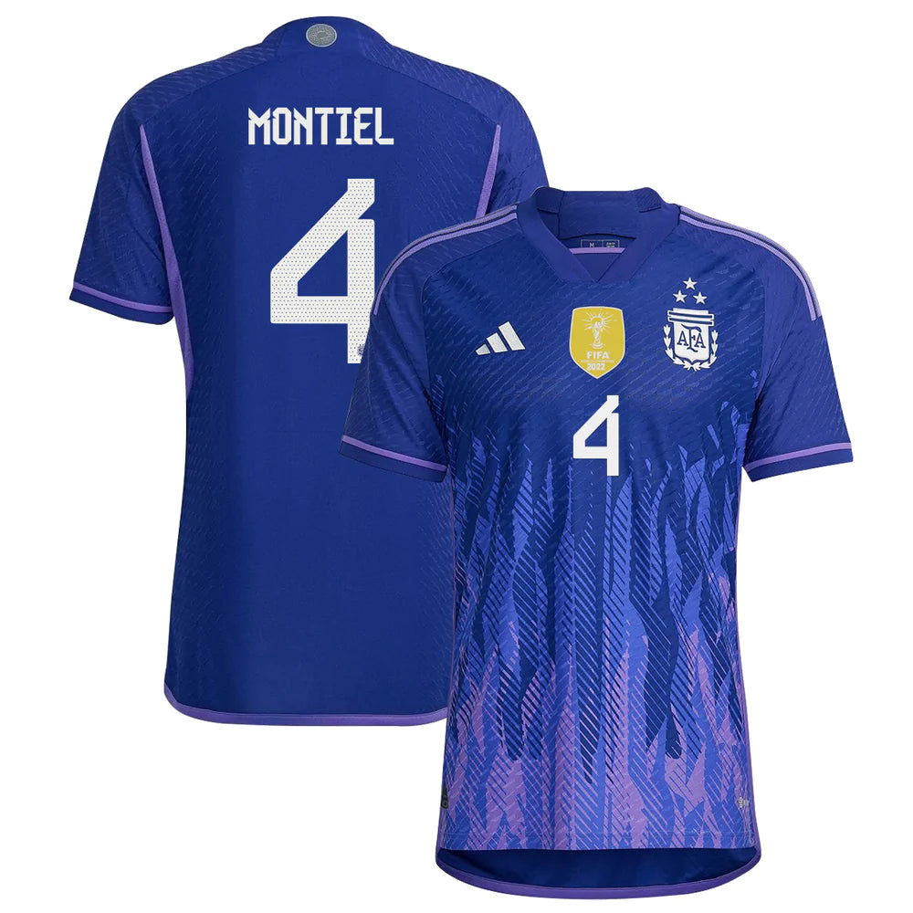 Gonzalo Montiel Argentina 4 FIFA World Cup Jersey