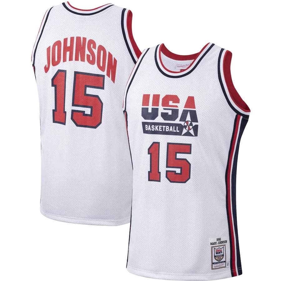 Team USA Magic Johnson 15 Jersey