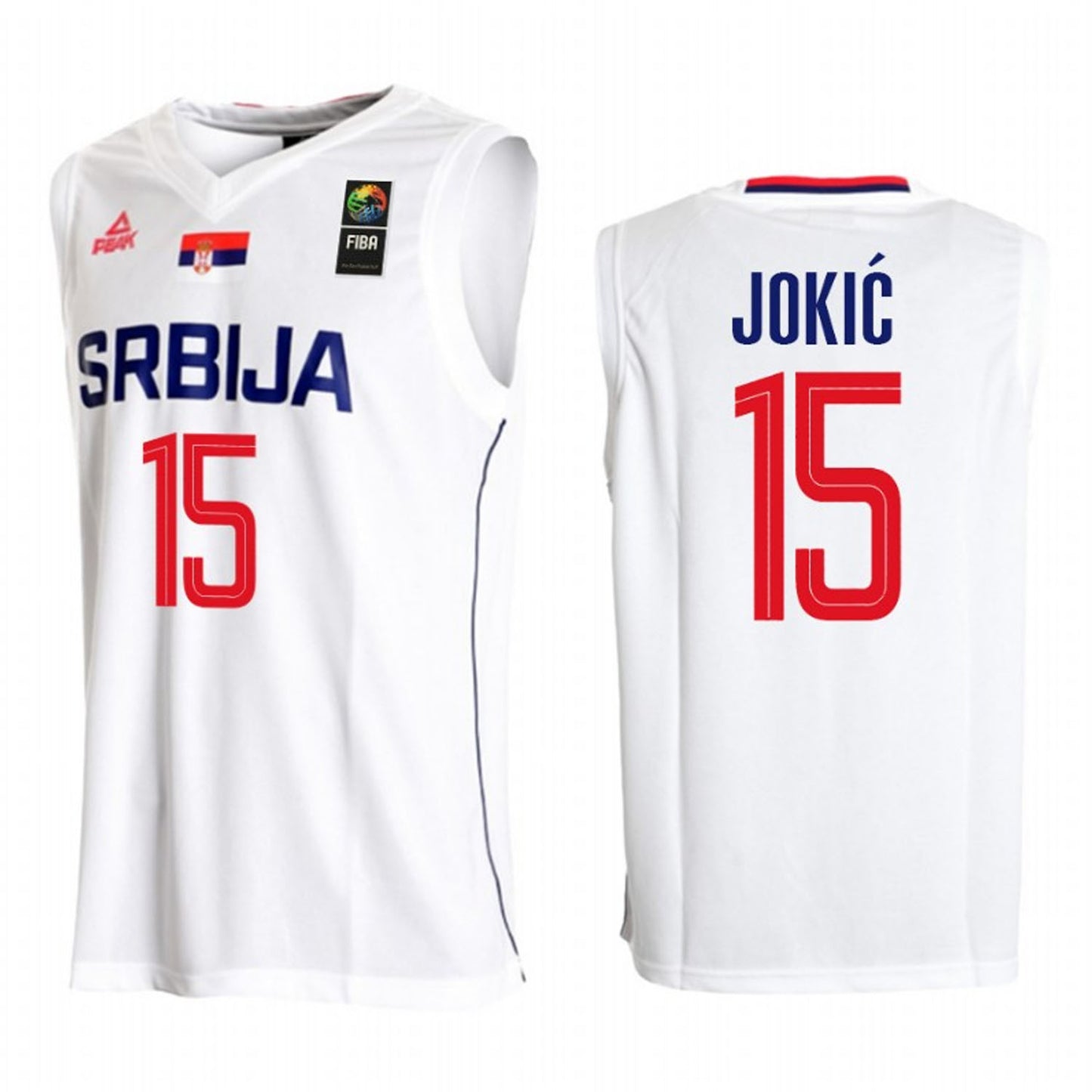 Nikola Jokic Serbia 15 FIBA Basketball World Cup Jersey