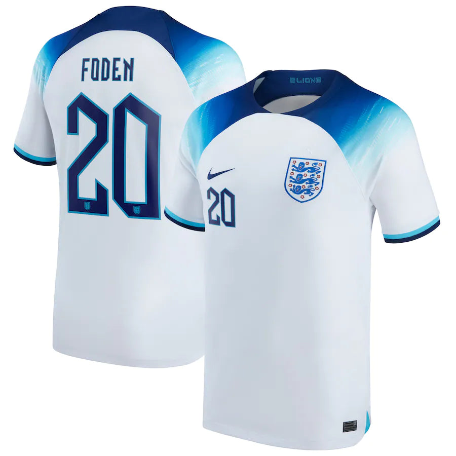 Phil Foden England 20 FIFA World Cup Jersey