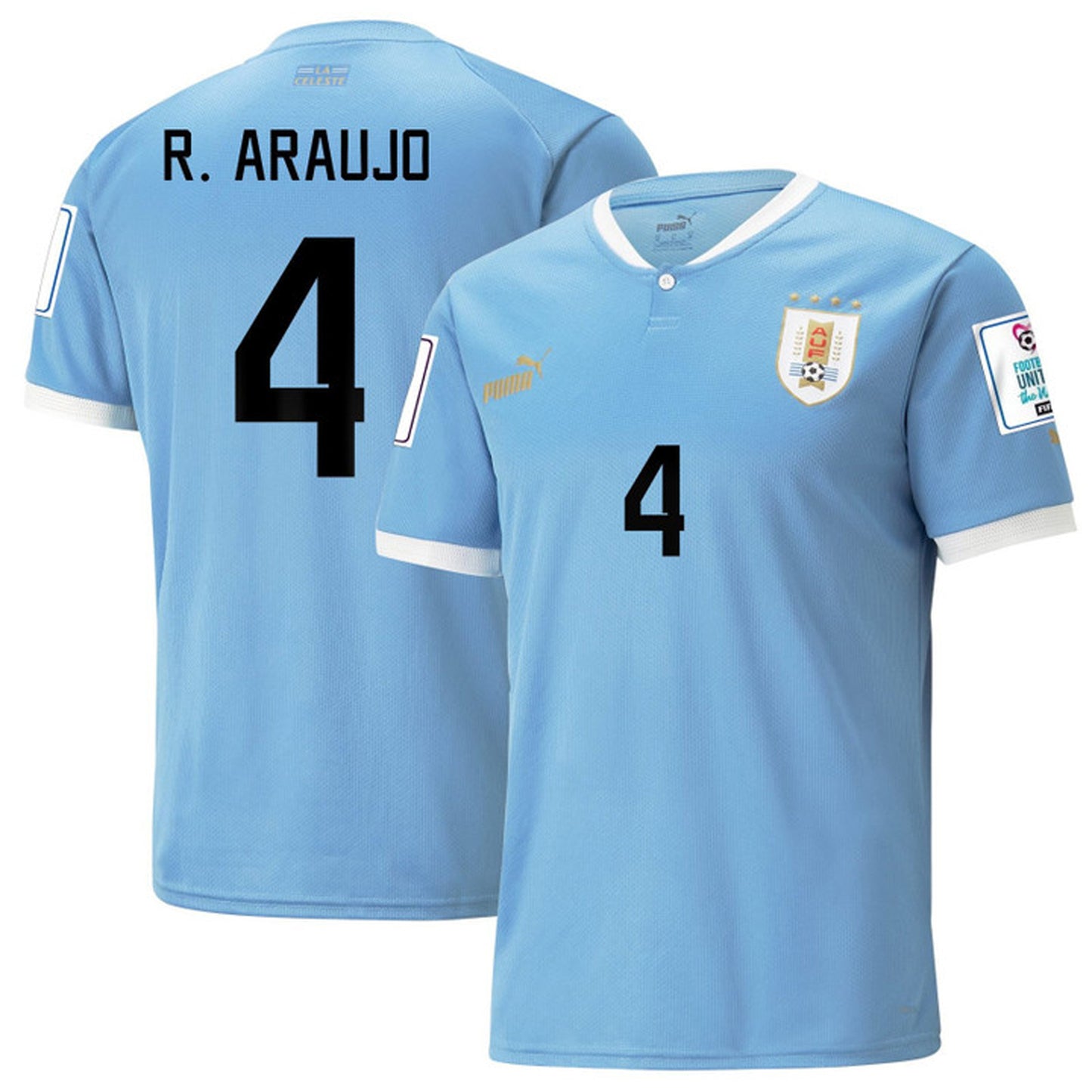 Ronald Araújo Uruguay 4 Fifa World Cup Jersey