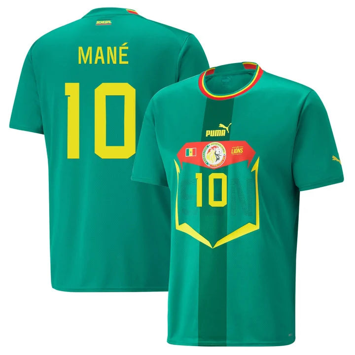 Sadio Mane Senegal 10 FIFA World Cup Jersey