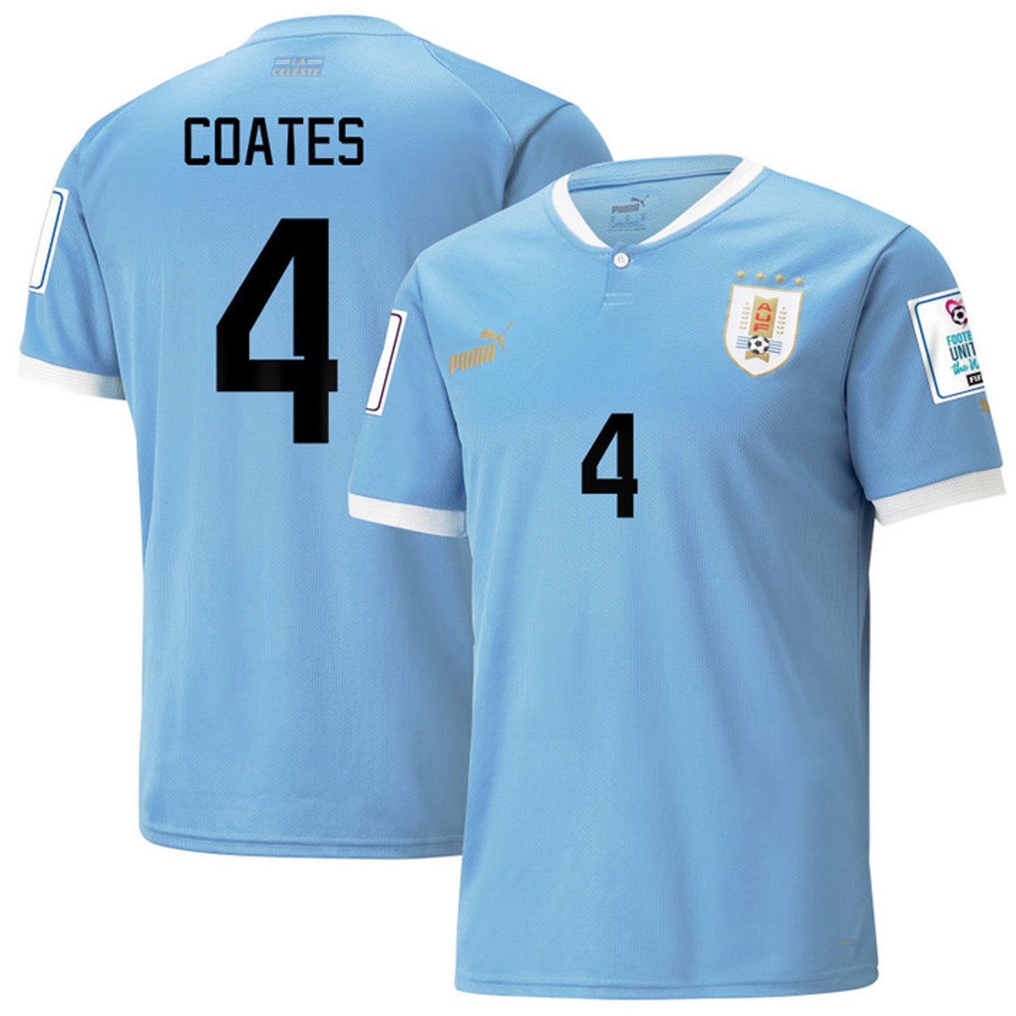 Sebastián Coates Uruguay 4 Fifa World Cup Jersey