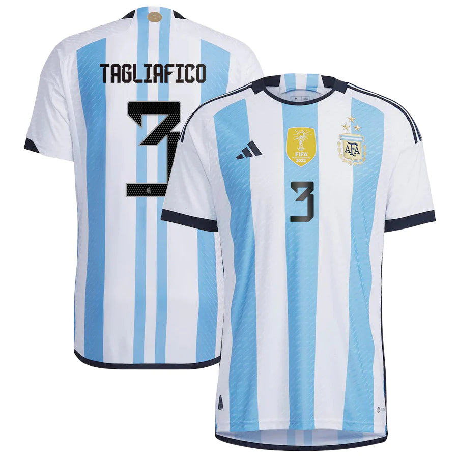 Nicolas Tagliafico Argentina 3 FIFA World Cup Jersey