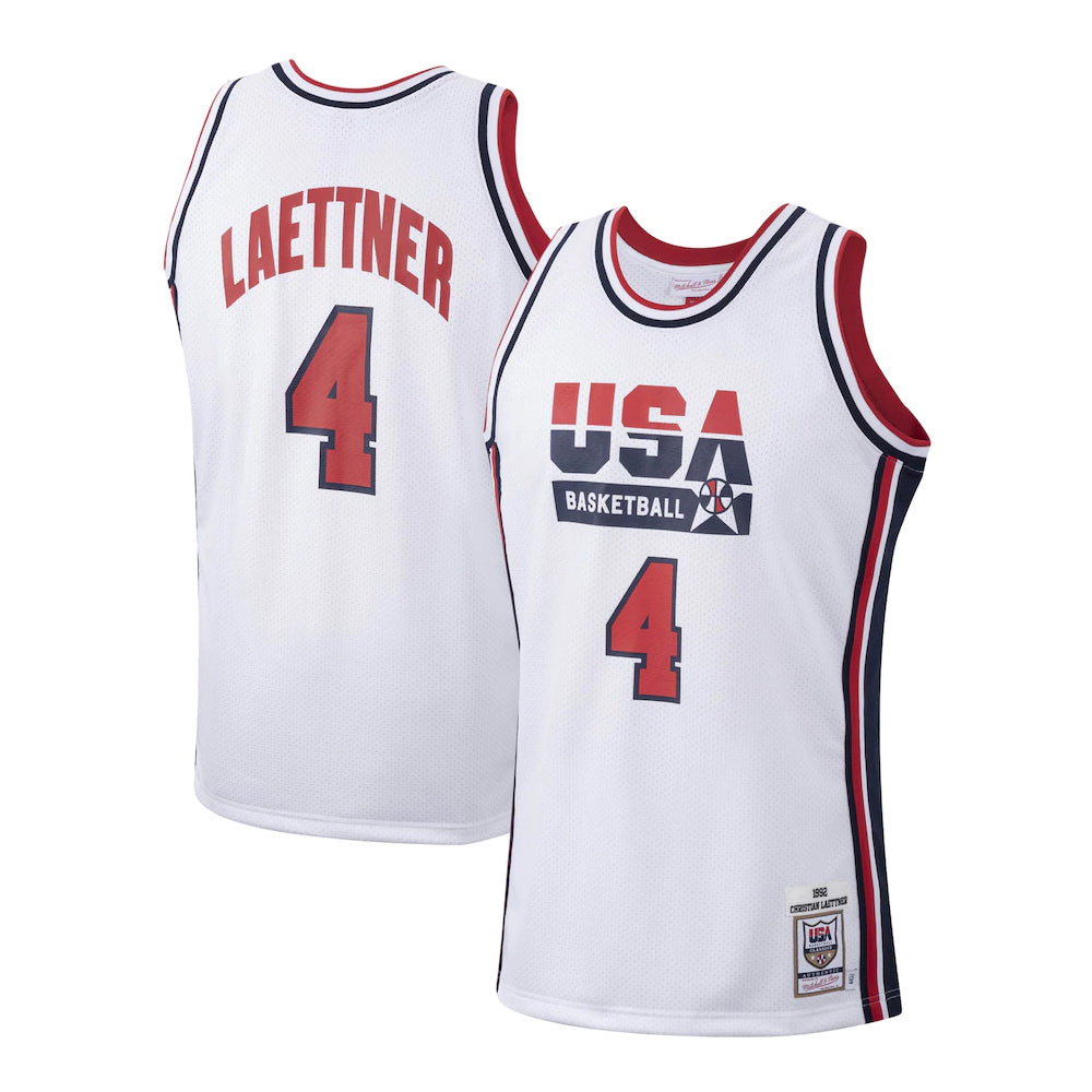 Team USA Christian Laettner 4 Jersey