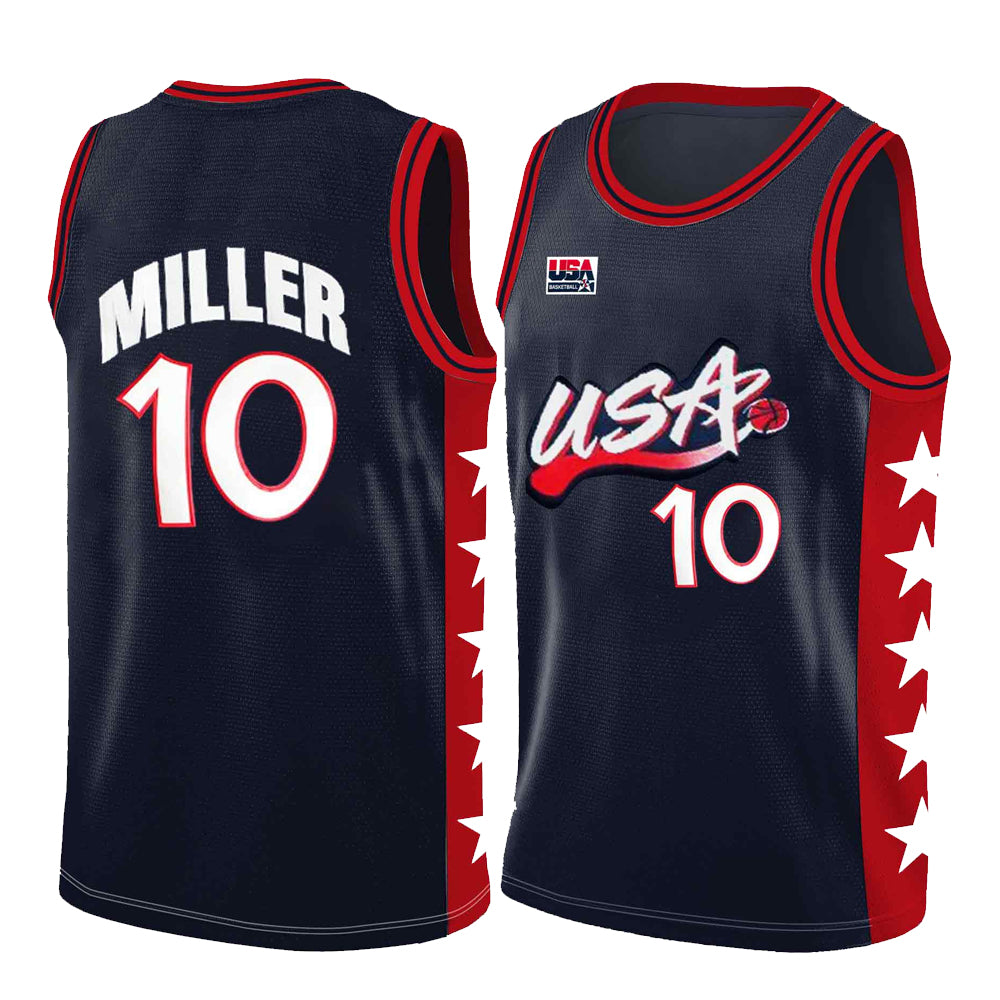 Team USA Reggie Miller 10 Jersey