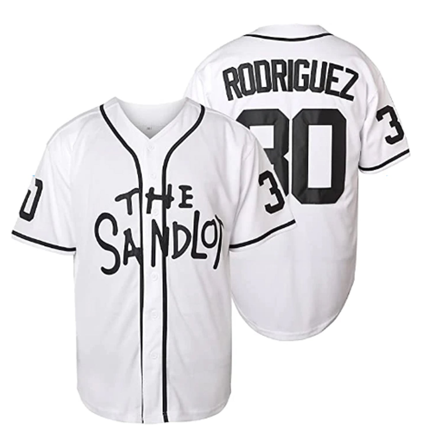 The Sandlot Rodriguez 30 Baseball Jersey