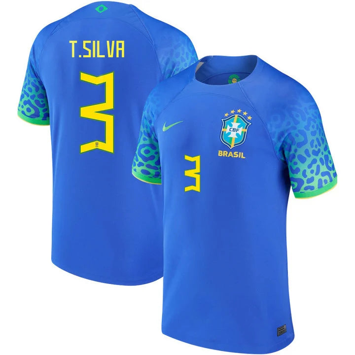 Thiago Silva Brazil 3 FIFA World Cup Jersey