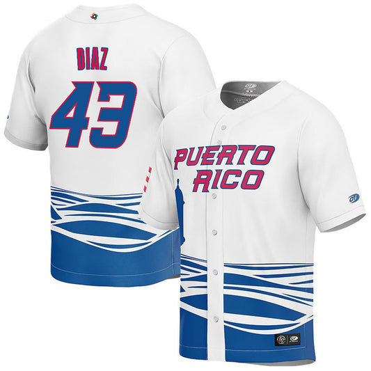 WBC Alexis Diaz Puerto Rico 43 Jersey