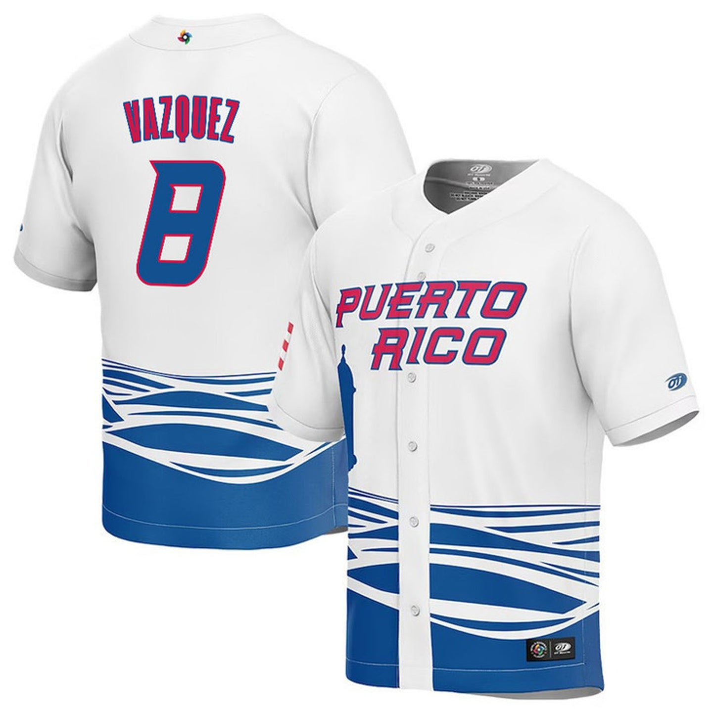 WBC Christian Vazquez Puerto Rico 8 Jersey