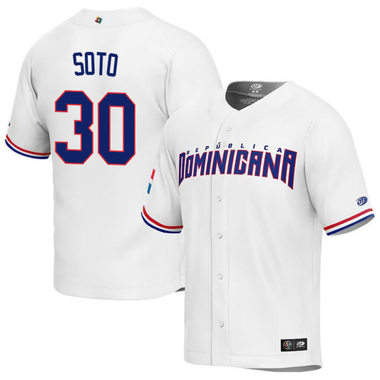 WBC Gregory Soto 30 Dominican Republic Jersey