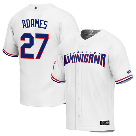 WBC Willy Adames Dominican Republic 27 Jersey