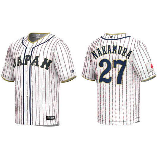 WBC Yuhei Nakamura Japan 27 Jersey